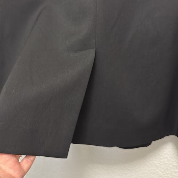 Anne Klein Suit Jacket Lined Black Sz 16 Three Button Two Front Flap Pockets EUC - Picture 3 of 8